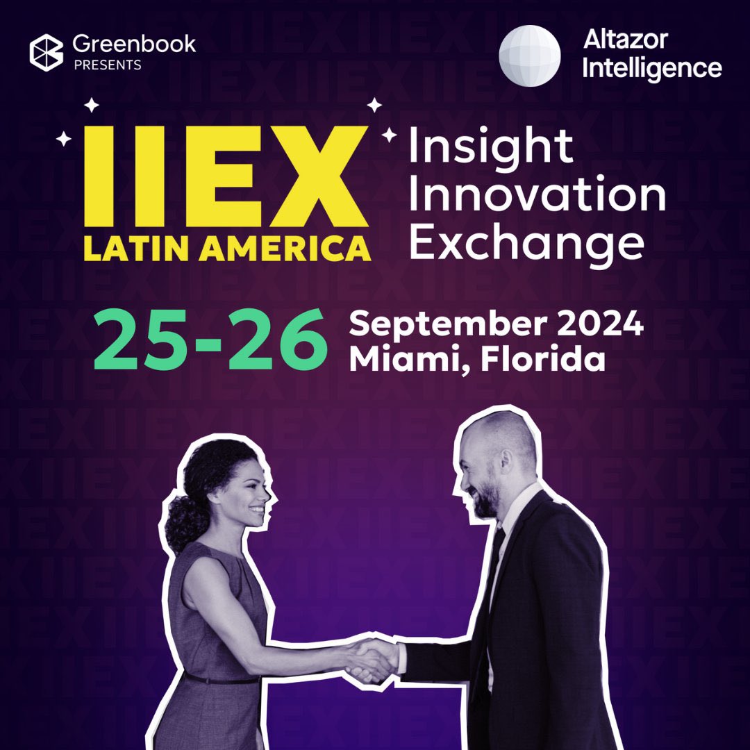 Altazor_Intell's tweet photo. ¿Listos para el futuro de la investigación de mercados? Nos vemos en #IIEXLATAM 2024 el 25 y 26 de septiembre. Aprende de expertos globales y obtén las herramientas necesarias para destacar en el mercado latinoamericano. ¡No te lo pierdas!
https://t.co/JT2mVe9FlL https://t.co/QLgTRcb3ks