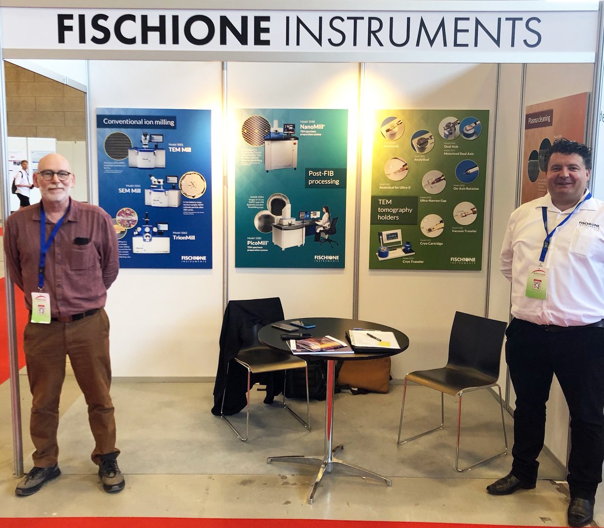 Stop by booth C22 at #EMC2024 to discuss how Fischione Instruments can help you meet your sample preparation goals.