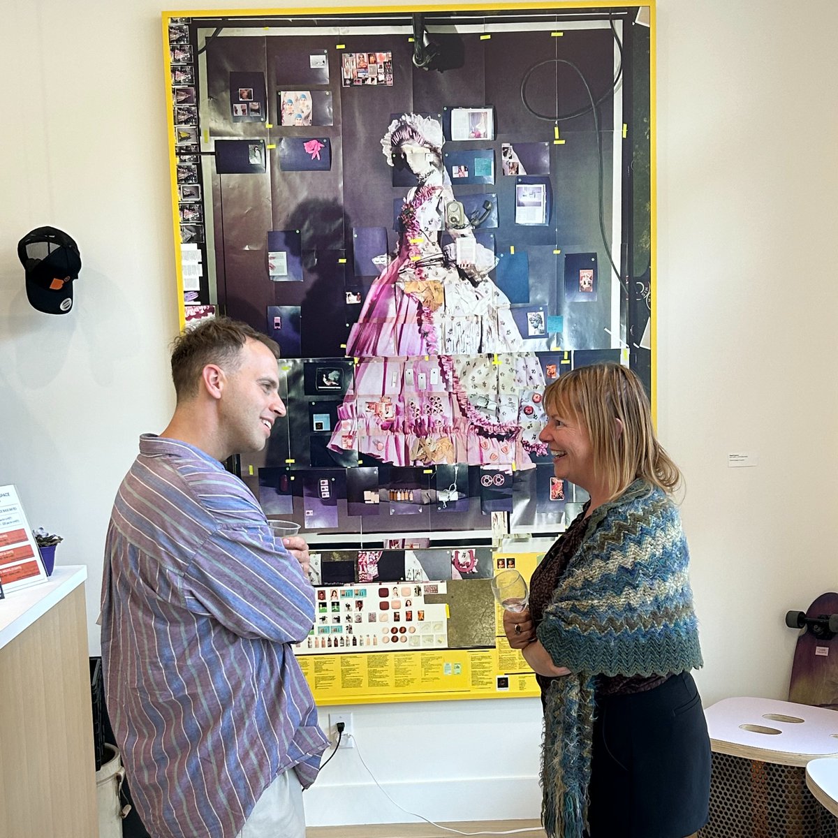 Thanks to everyone who attended our Visual Arts Tour at B Street on Thursday night! And a very special thanks to artist Maria Hupfield and to our curator and guide for the evening, Mia Nielson. Come check out this exciting collection any time you’re in the neighbourhood!