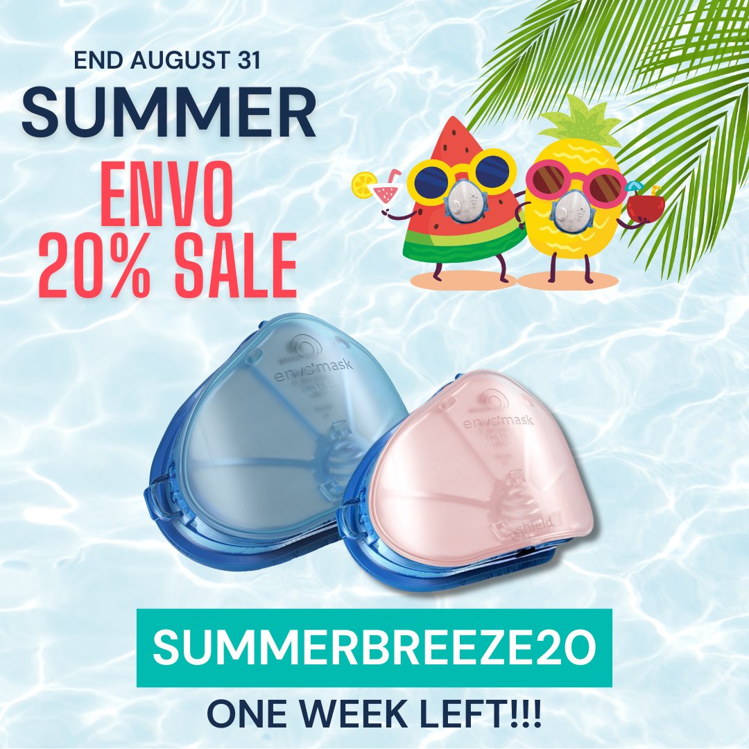 envomaskusa's tweet photo. ⏰ Our Summer Sale is coming to a close this Saturday! Don't miss out on incredible deals with our masks—perfect for staying protected as cold and flu season ramps up. Stock up now and save while you can! 🌟 #SummerSale #envomask #MaskUp #ColdAndFluSeason #StayProtected https://t.co/SoqqnjQdXd