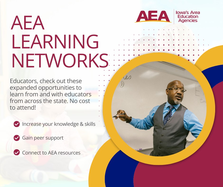 GrantWoodAEA's tweet photo. Great news for educators! 🌟 GWAEA offers Learning Networks to boost your skills, connect with peers, and access resources—all for free!
Learn more: https://t.co/VKhgFJvjVB
.
#IAedChat #LearningNetworks https://t.co/1HAovu4uT7