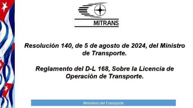 MitransCuba's tweet image. Modificaciones al Reglamento de Licencia Operativa del Transporte, LOT. #EconomíaPorTodos #TransporteCuba