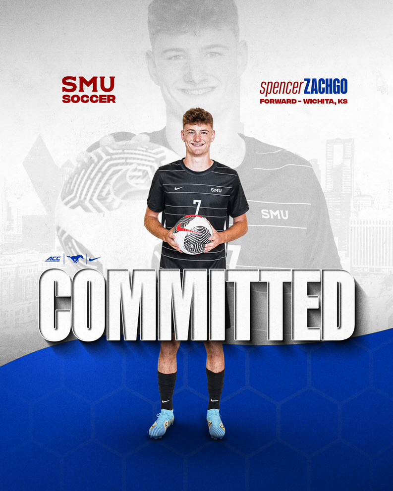 s_zachgo's tweet image. I am excited to share that I have committed to continue my academic and athletic career at SMU. Thank you to the entire SMU staff for believing in me and offering this incredible opportunity.

@SMUSoccerM @FCWichita @fcwacademy @ECNLboys @TopDrawerSoccer @kmc_soccer @kmcathletics