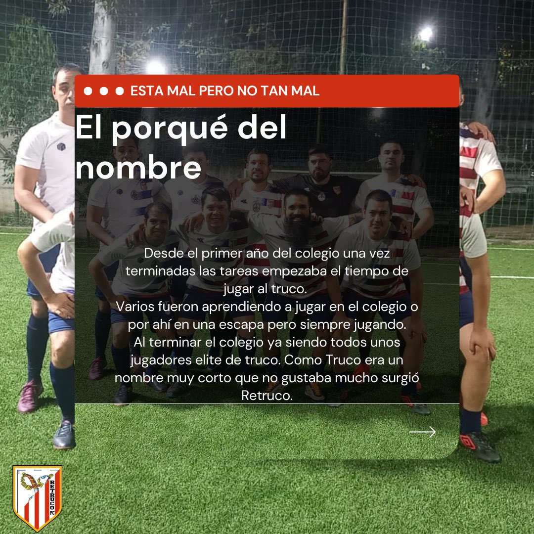 ExaCtnDeportes's tweet photo. Hoy conocemos más al equipo:
➡️ RETRUCO FC 🏆
➡️ Juntos desde Exa Electrónica, equipo que marca presencia en cada torneo.
#AsoExaCTN https://t.co/fPOKt1Gght