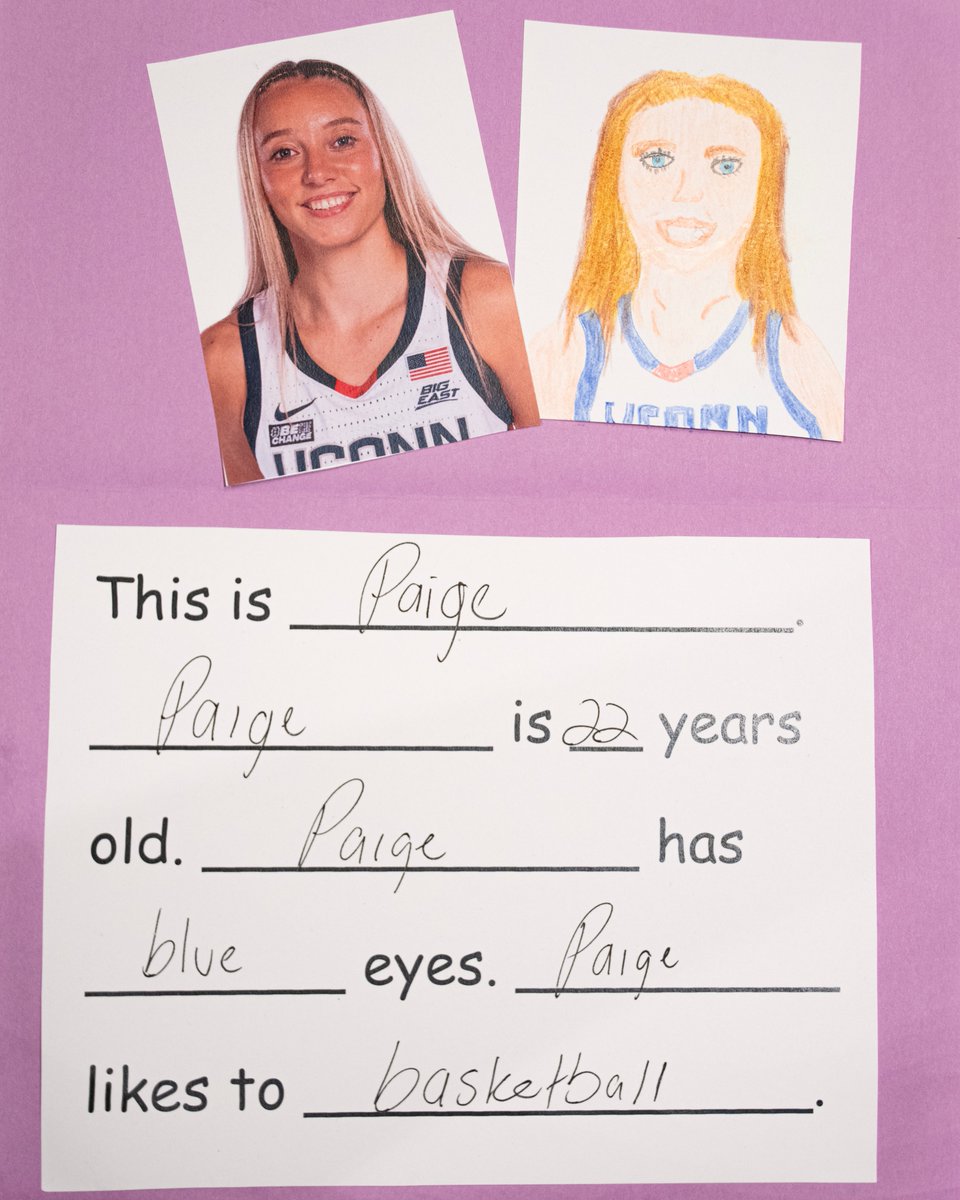 UConnWBB's tweet photo. Paige knew who she was from a very early age https://t.co/QYi9ns7XwY