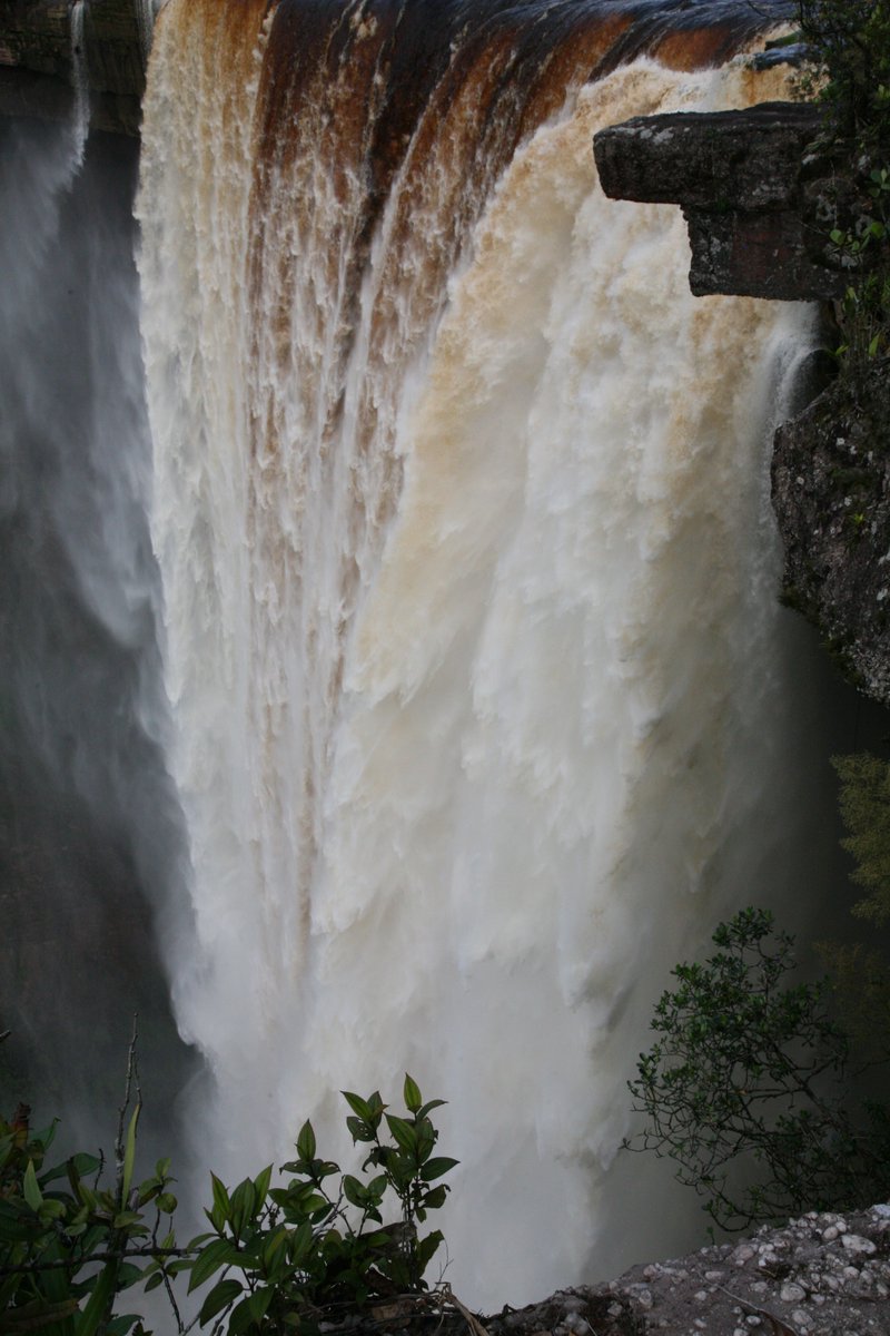 Flying in to the Kaieteur Falls in Guyana...which is the highest single drop waterfall in the world. Four times that of Niagara. Loud and wild and untouched. A lot like the rest of Guyana too.