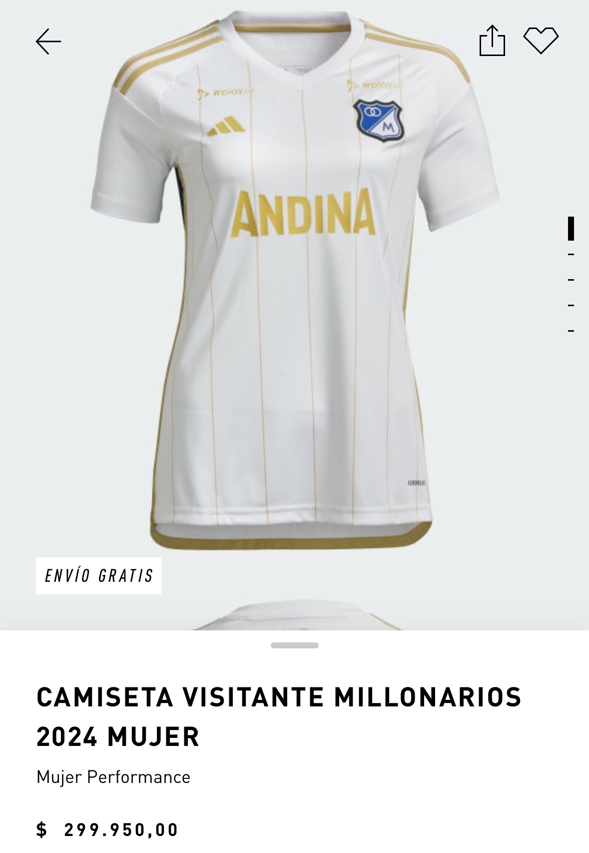 Camiseta millonarios 2020 mujer new arrivals
