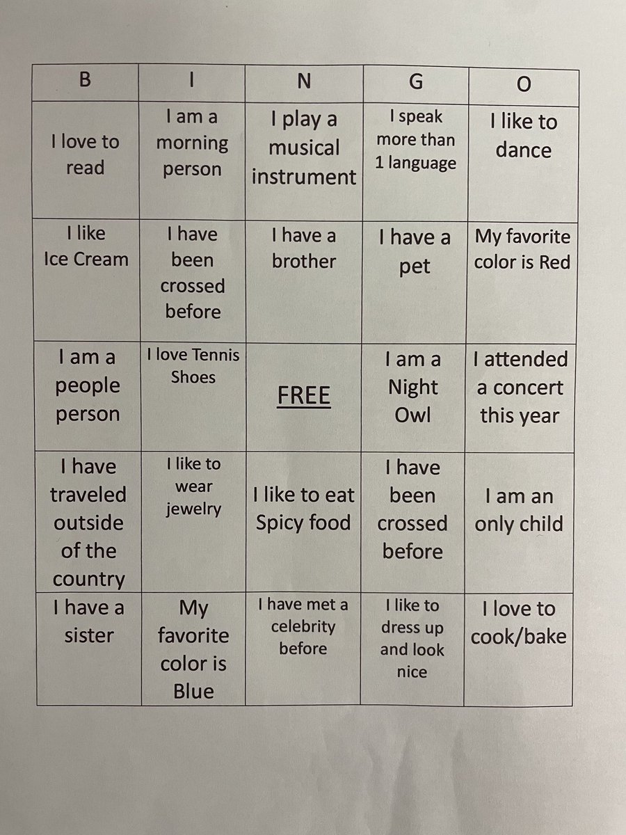 Growing closer each day! #Bingo #TeamBonding