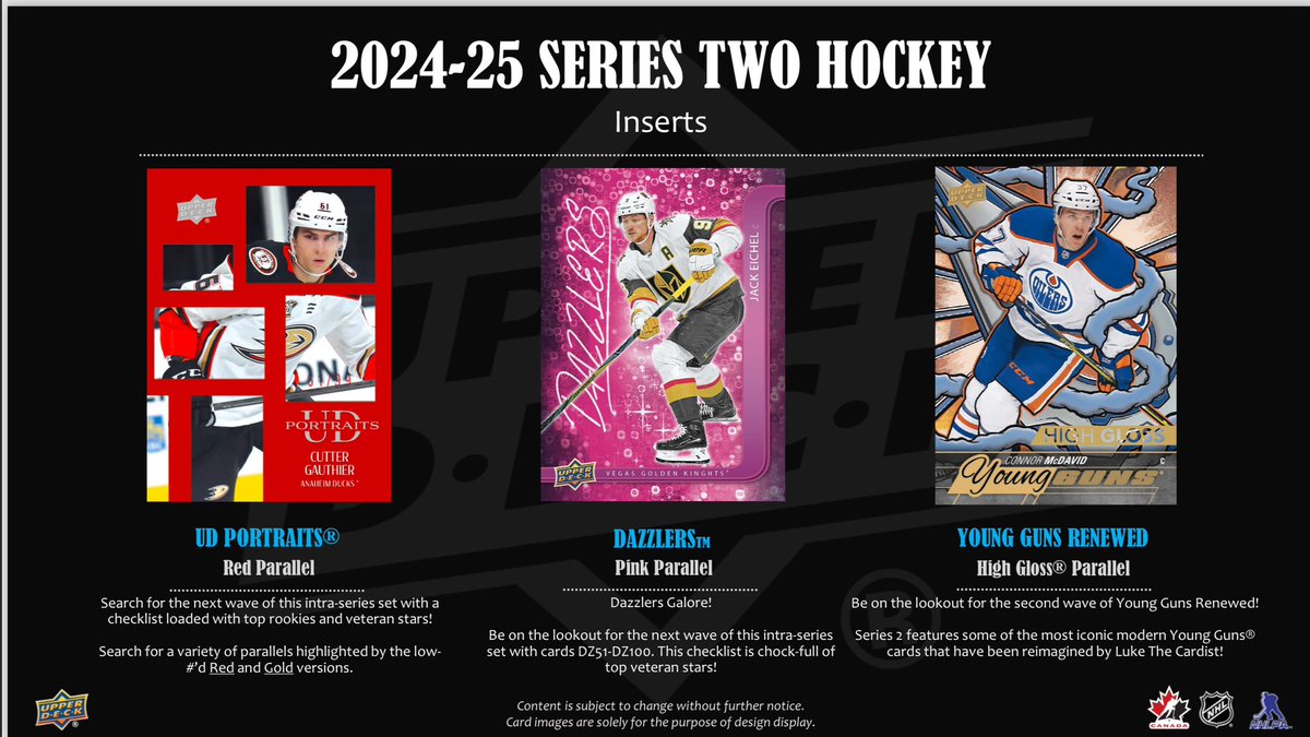 UniversalDst's tweet photo. First Look!! 2024-25 UD Series 2 Hockey https://t.co/dQbYV7wuEu