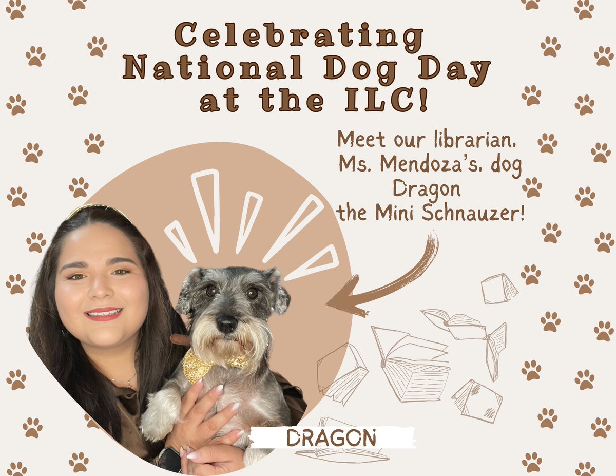 Paws up for National Dog Day! 🐾📚  The best reading buddies have wagging tails 🐕! Stop by the ILC for these dog-tastic books featuring our furry friends! 🐶✨ <a href="/mendozareads/">Crystal Mendoza</a>