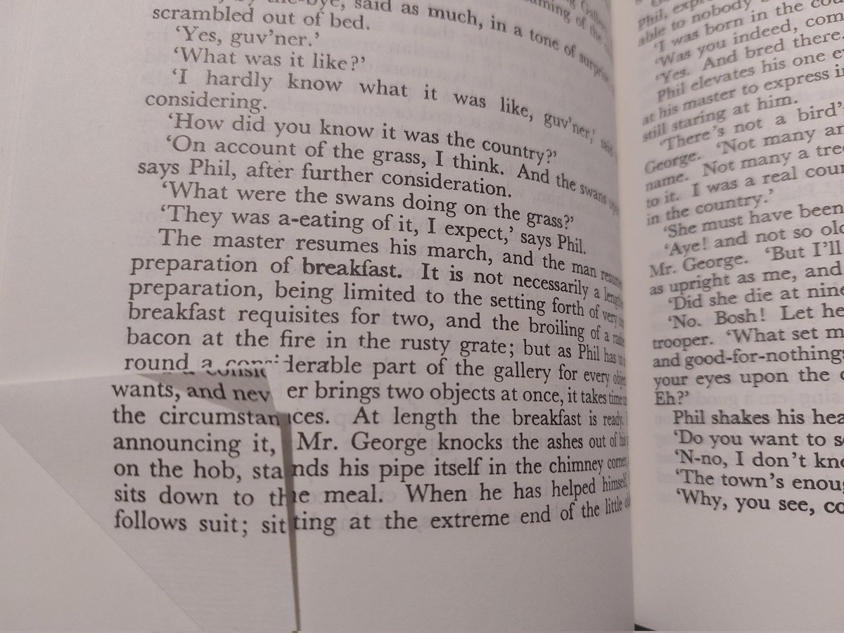gilbertandgrim's tweet photo. I bought some second hand books today, and I've never seen a printing error quite like this before. It's an otherwise nice copy and there's no text missing, so it's fine, just a weird little curiosity I thought I'd share. https://t.co/ZE2BThKWv8
