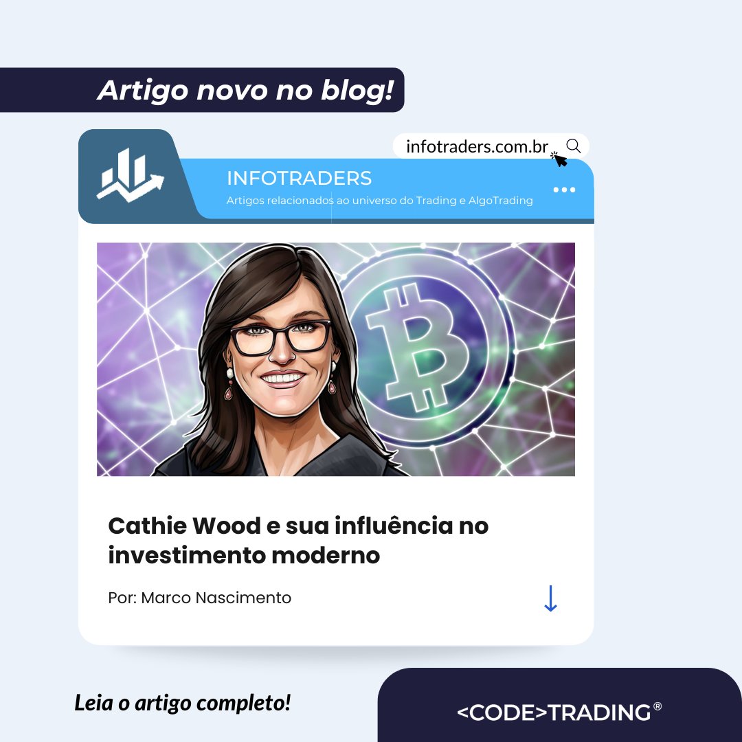 CodeTradingBr's tweet photo. 👩🏻‍🏫 Cathie Wood e Sua Influência no Investimento Moderno 💼🚀

🕵🏽‍♂️ Descubra como a visão disruptiva de Cathie Wood e os robôs de investimento podem transformar seu portfólio! Diversificação e otimização de retornos em IA, robótica e blockchain.

https://t.co/2FzN1ByOsM https://t.co/PR6uKHfEQy