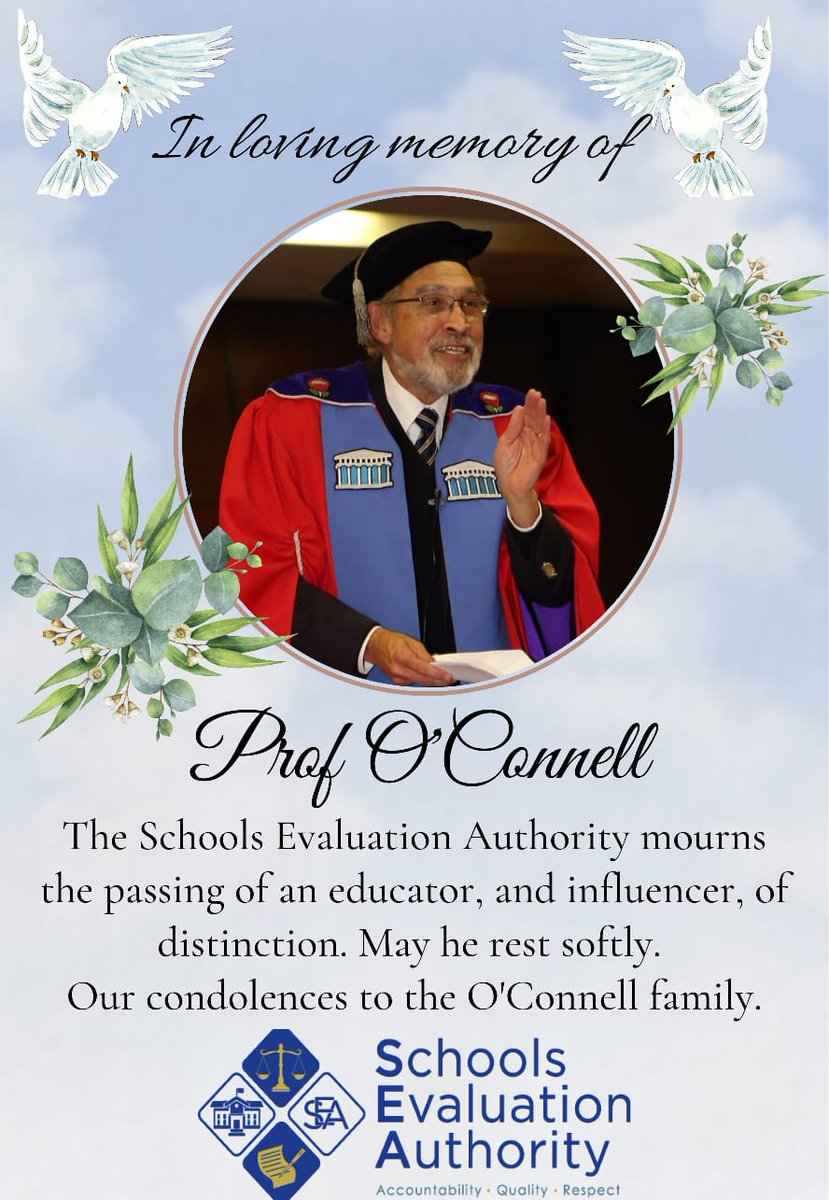 A South African of great distinction. A man who knew his "Why". A visionary leading, and clearing, the way so that others could experience the hope he embodied. Ahead of his time. If "I fought the good fight" was a person, Prof would be that person. May he rest gently. 🙏🙏⚓️⚓️
