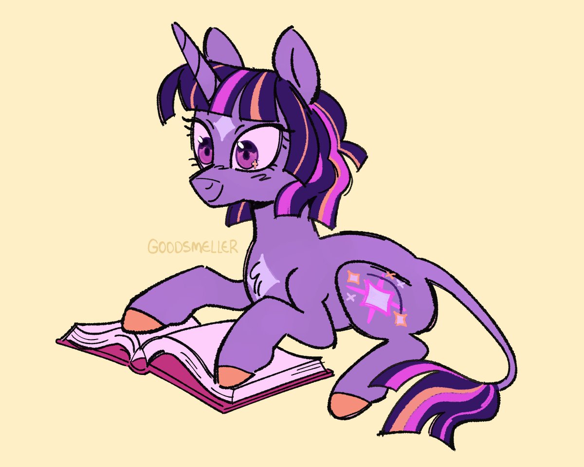 purple bookhorse #MLP