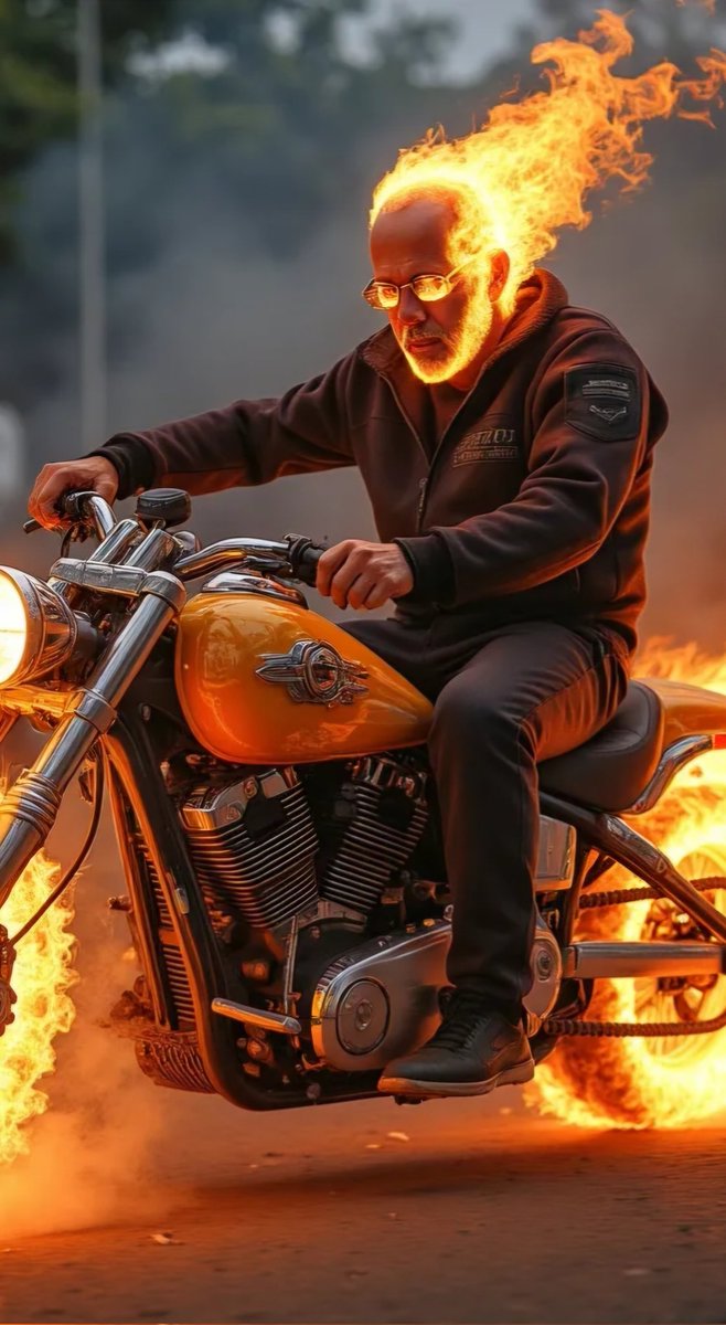 uriktm's tweet photo. My version of ghost rider https://t.co/b3pjupJmnt