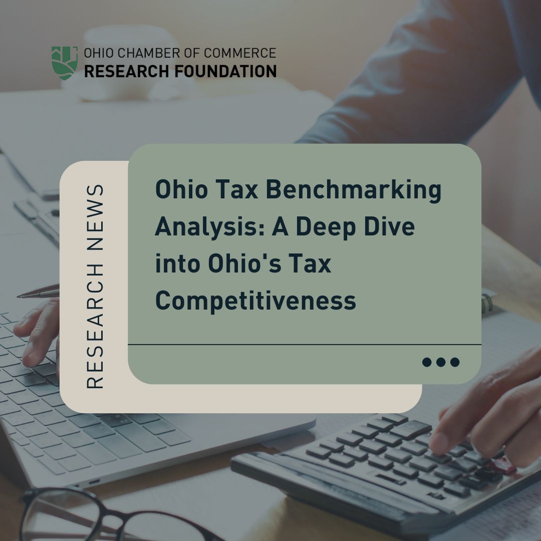 OCCResearch's tweet photo. New Study! The Ohio Tax Benchmarking Analysis by the Ohio Chamber Research Foundation and EY shows Ohio’s strong economy but highlights high local taxes and complex compliance issues. See how Ohio stacks up against peer states. Download the full report: https://t.co/hxwQ6jMZjI https://t.co/z24NA6yMCW