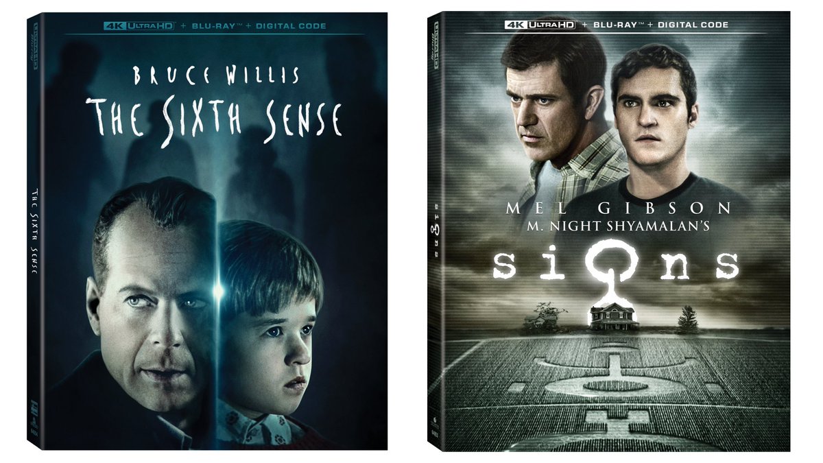 Two of M. Night Shyamalan's masterpieces, The Sixth Sense and Signs, are making their 4K Ultra HD Blu-ray debut on Oct 22! 🎬   Restored from original negatives in HDR, these classics will look better than ever. Check out full details:  reddit.com/r/4kbluray/com…