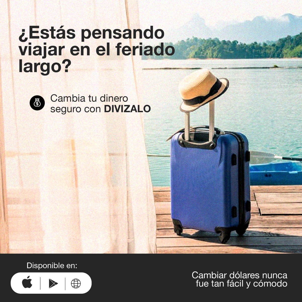 divizaloperu's tweet photo. ¿Tienes un viaje por feriado largo? ✈️

Antes de emprender tu viaje, asegúrate de cambiar tus dólares. Tener la moneda local a mano te evitará sorpresas y facilitará tus compras. ¡Disfruta tu aventura sin preocupaciones financieras!⁣
⁣⁣
#Divizalo #CasaDeCambioDigital #Arequipa https://t.co/yGWB0igyyo