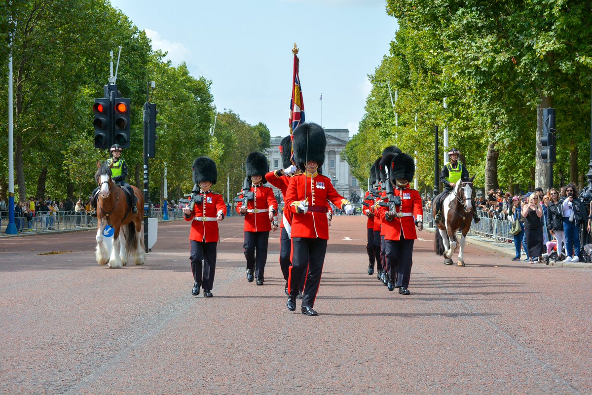 CityHorses's tweet image. #PHThomson and #PHGilbert assisting @MetTaskforce with a guard change this morning.  @Guards_Info 325CP