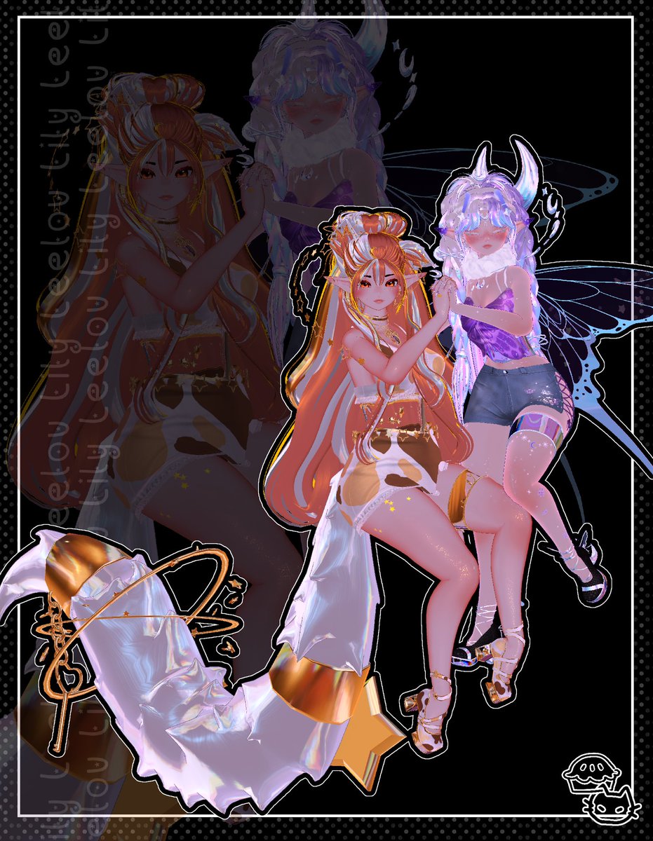 GMsbox_'s tweet photo. Leelou &amp; Lily #VRChat #VRCランタンナイト #VRC初心者 https://t.co/TPofMvEPgt