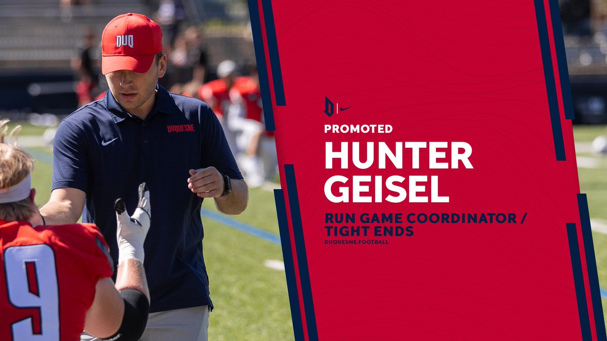 DuqFB's tweet photo. Hunter Geisel has been promoted to 𝗥𝘂𝗻 𝗚𝗮𝗺𝗲 𝗖𝗼𝗼𝗿𝗱𝗶𝗻𝗮𝘁𝗼𝗿 / 𝗧𝗶𝗴𝗵𝘁 𝗘𝗻𝗱𝘀

🗞️ https://t.co/v38QzRYJco https://t.co/H2Hfdvssg4
