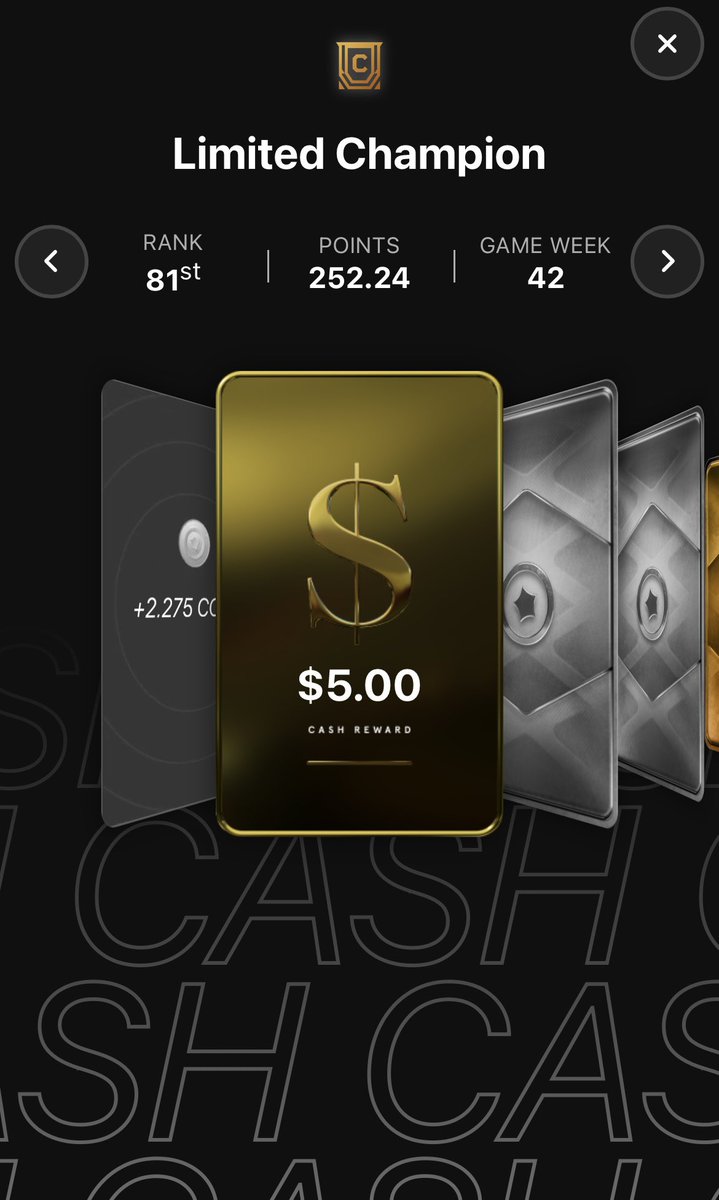 SegiFeesh's tweet photo. #SorareMLB
#GameWeek42
Late post on rewards for last week.
It’s been a rough couple of game weeks for the Fightin’ Feesh but I was able to squeeze out a small cash and a mid-level limited last week. Won’t use Cano much but the CS points help boost my O’s stack. https://t.co/H44HSF91fL