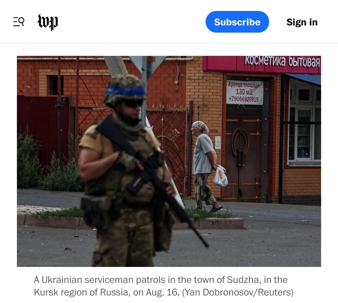 Gerashchenko_en's tweet photo. "Biden should grant the Ukrainians the authority they seek... Ukraine has scrambled assumptions with its push into Kursk. It’s time for fresh thinking at the White House too — and for the administration to finally deliver the strategy for victory in Ukraine" - @MaxBoot writes, urging the United States to allow Ukraine to strike the Russian territory with long-range missiles.

https://t.co/d6euRvVnkE