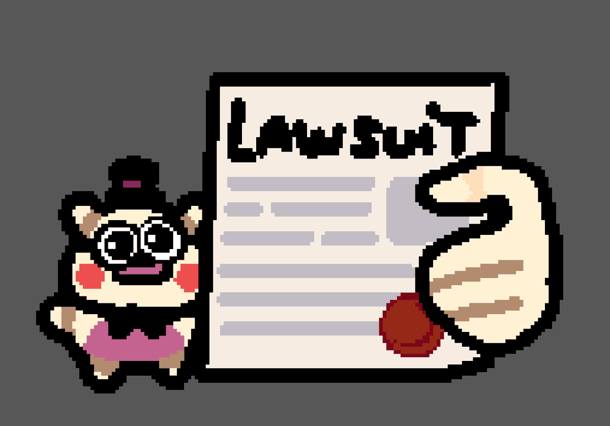 PepoPepito7's tweet photo. you're being sued :]
#FNAF https://t.co/fMEImR65iG