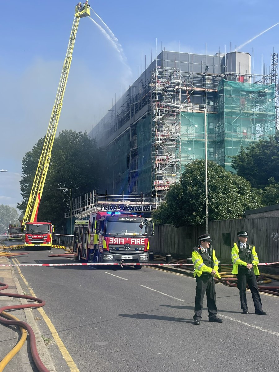 KerryAlexandra's tweet photo. Spent the day talking to people who told me they’ve lost everything, in a fire that is still burning nearly 17 hours on in East London tonight… https://t.co/bW7IMLrVvS