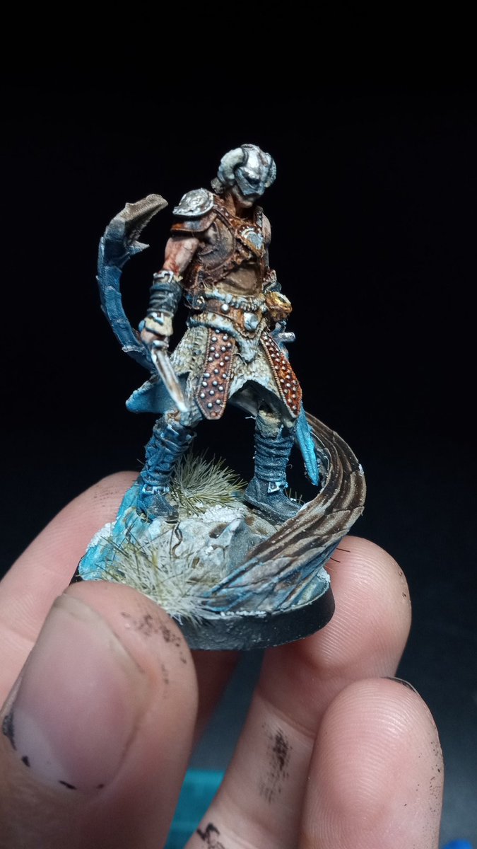 WozCraft3's tweet image. Sent out this cool Dragonborn miniature today. 
#skyrim #tabletop #modiphius