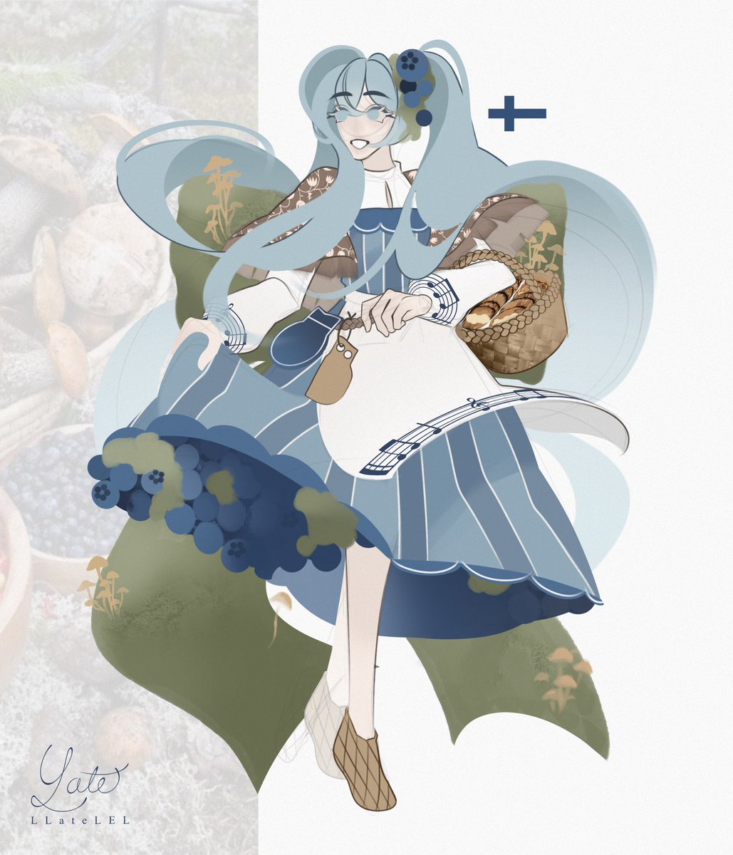 LLateLEL's tweet photo. Finnish miku 🇫🇮🫐 https://t.co/nlw3CbOEza