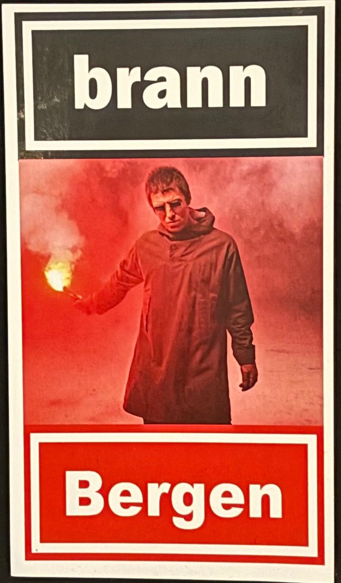 Etter at dette klistremerket ble laget har Brann knapt tapt en kamp og Oasis er tilbake. 
Live forever ❤️