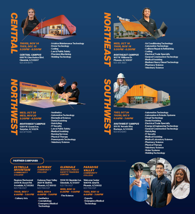 DVUSD families - save the date for West-MEC Open Houses! <a href="/westmec/">West-MEC</a> <a href="/BGHS_DVUSD/">Barry Goldwater High</a> <a href="/TheMRHS/">Mountain Ridge</a> <a href="/BCHS_DVUSD/">Boulder Creek High</a> <a href="/DVHSSkyhawks/">Deer Valley Skyhawks</a> <a href="/DrMillerSDOHS/">DrMillerSDOHS</a>
