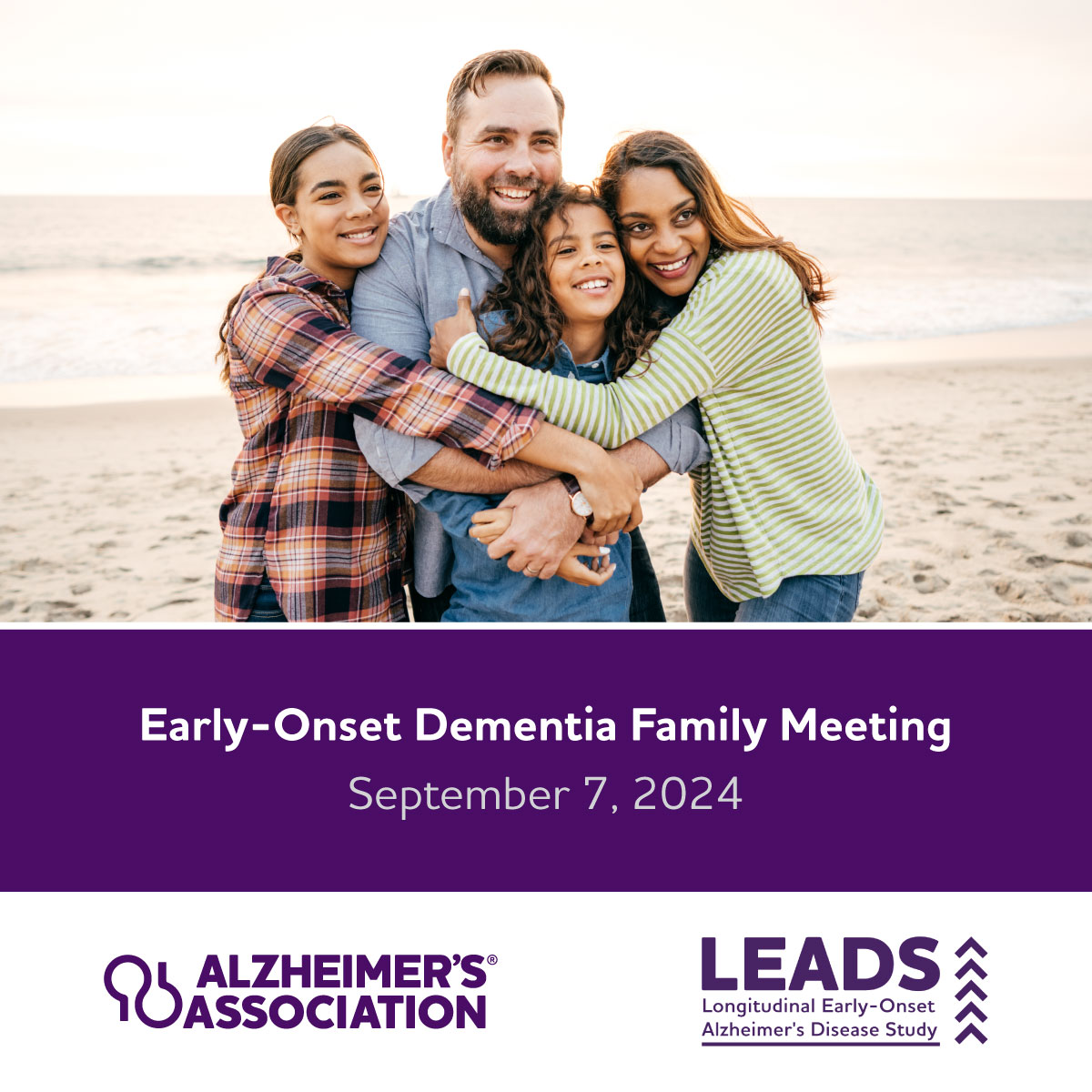 Is your family member or loved one living with early-onset dementia? Join us on Sept. 7 for a free, virtual meeting to learn about the latest dementia science research, get care and support resources, and share insights and experiences. Register: bit.ly/3LdpJlN