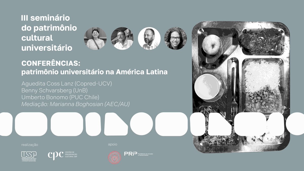 O 3º Seminário Patrimônio Cultural Universitário vai discutir o patrimônio cultural e as referências culturais que constituem parte fundamental da vida cotidiana das universidades no Brasil e outros países da América Latina. INSCRIÇÕES ABERTAS  cpc.webhostusp.sti.usp.br/index.php/2024…