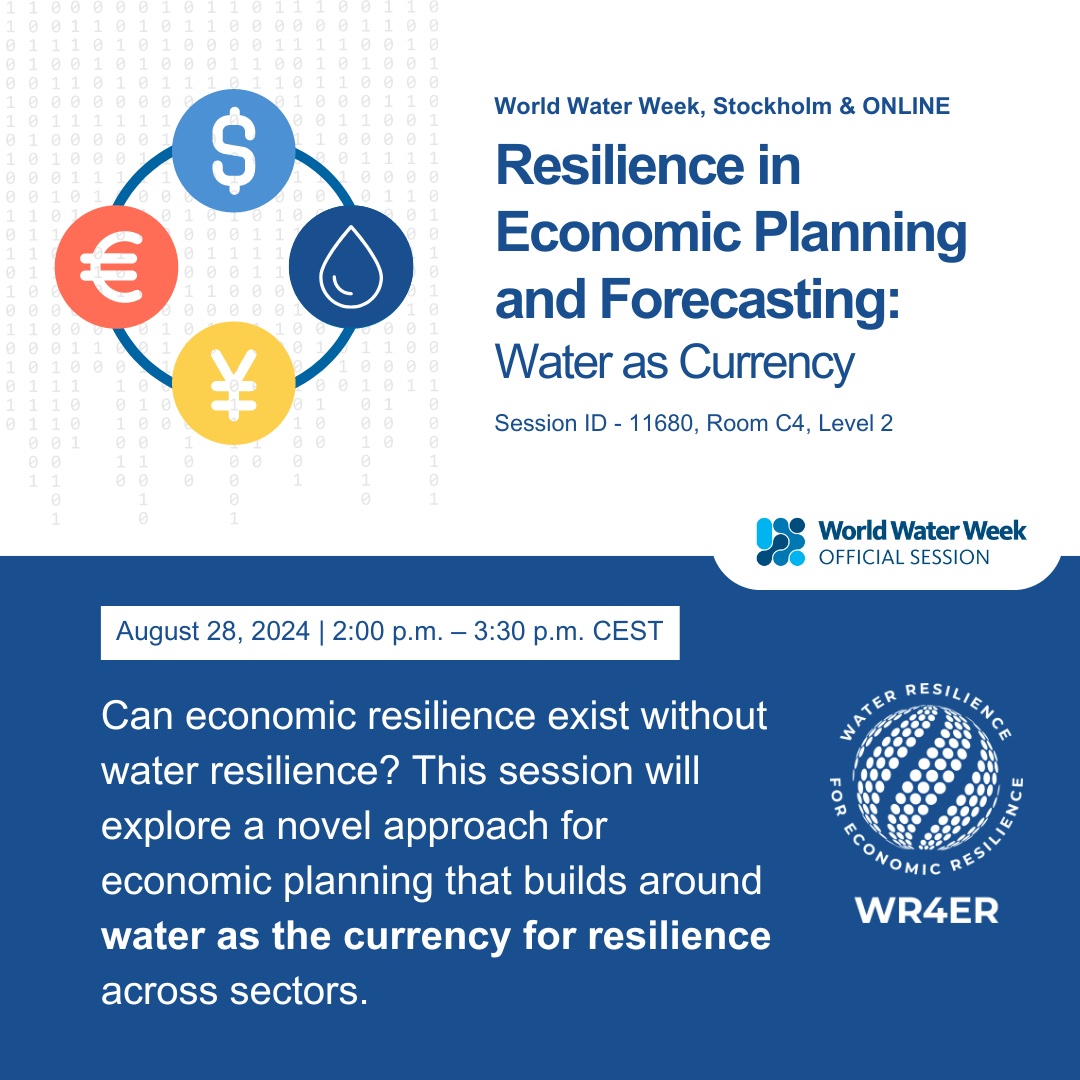 WaterintheWest's tweet photo. Water resilience is essential to economic resilience. This Thursday, August 28th, @FeliciaMarcus will present &amp; answer questions at #WorldWaterWeek2024 on how California is investing now to forestall the worst water impacts of climate change. Learn more: https://t.co/kCVI8cOgGX https://t.co/vbMYtXNa3x