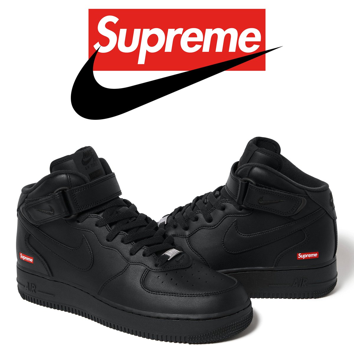 dropsdotgg's tweet image. Supreme x Nike Air Force 1 Mid is expected to be releasing this Thursday.

No other or regular release will occur this week and season will resume on September 5th