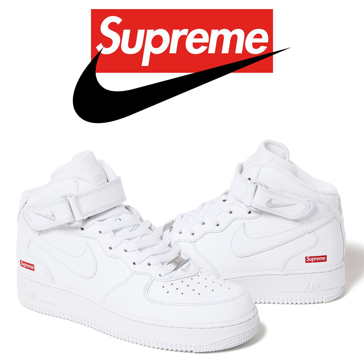 dropsdotgg's tweet image. Supreme x Nike Air Force 1 Mid is expected to be releasing this Thursday.

No other or regular release will occur this week and season will resume on September 5th