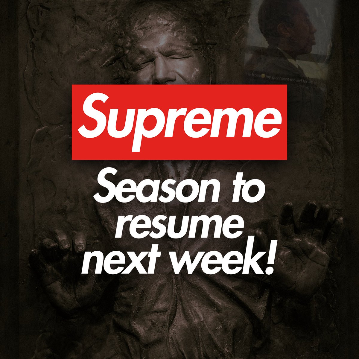 dropsdotgg's tweet image. Supreme x Nike Air Force 1 Mid is expected to be releasing this Thursday.

No other or regular release will occur this week and season will resume on September 5th