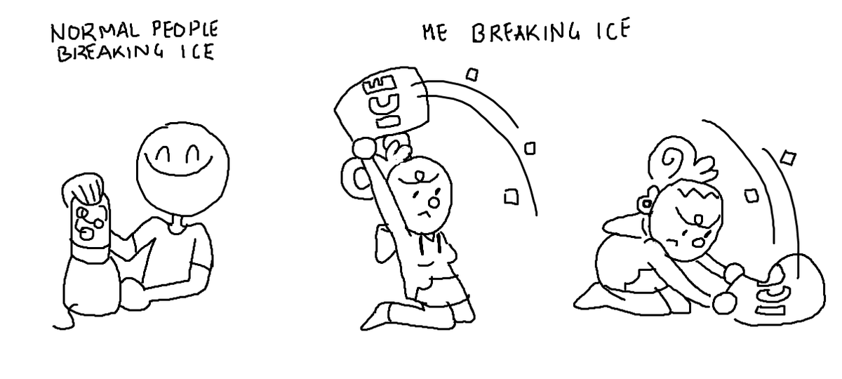 MS PAINT
How I break Ice.