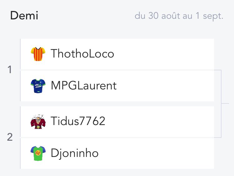 DelattreGrgory1's tweet photo. #LeTrophéedesChampions by @KaronSports
👋Au revoir
@Jays_Bean
#Lastic
@RacingTalk2Lens @Tom_RCL80
✊Les Demies Finales
@ThoThoLoco 💢@MPGLaurent
@tidus7762 💢@TontonHafiz
Du lourd! https://t.co/Xola8Jie92