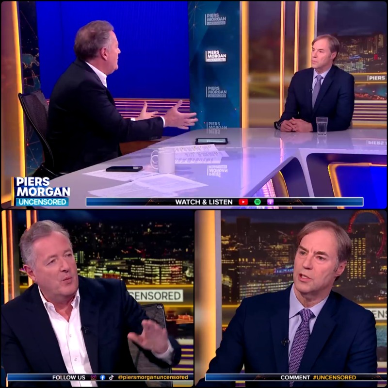DiscoveryCSC's tweet photo. Does a scientific worldview require atheism? Or are scientific discoveries of the last century pointing back to a God hypothesis? @piersmorgan crossexamines @StephenCMeyer about science, religion, Darwin &amp; #intelligentdesign
