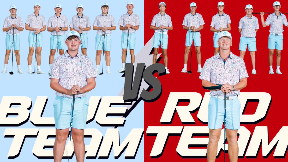 Garaway_Golf's tweet photo. 🏴‍☠️ Pirate Cup 2024 🏴‍☠️
This is the first year for the Pirate Cup and it starts tomorrow. This is a whole team event- 2 days. Winners get awards. 🏆 Team Red is Trace Team Blue is Nick. 
**Not pictured is Lofton and Vincent who will be participating as well. https://t.co/u7qyD7CHWm