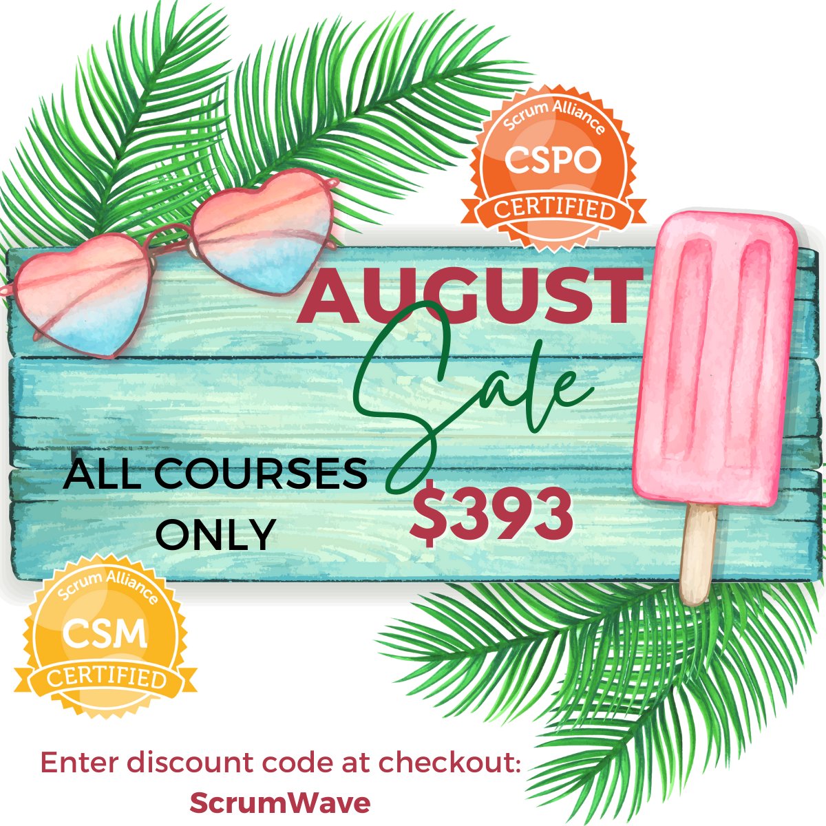 It's our lowest price of the year!! Get your Scrum certification for just $393! appliedscrum.com/scrum-certific…