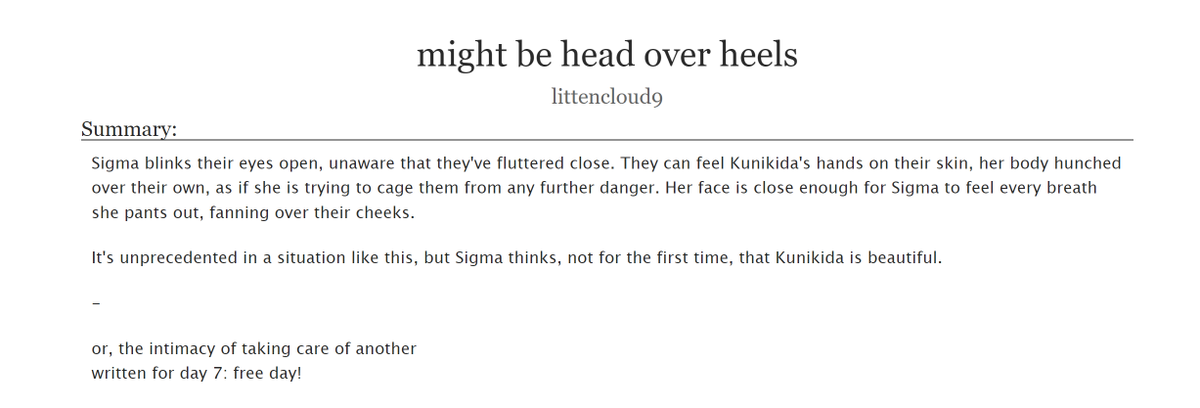 littencloud9's tweet photo. #bsd #kunisig #kunikidadoppo #sigmabsd 

🍲 general audiences, 1.5k, kunisig 
🍲 written for day 7 of #kunsigweek / @KunisigWeek : free day!

https://t.co/wN9x0uLnvi https://t.co/jJhQZ7310z