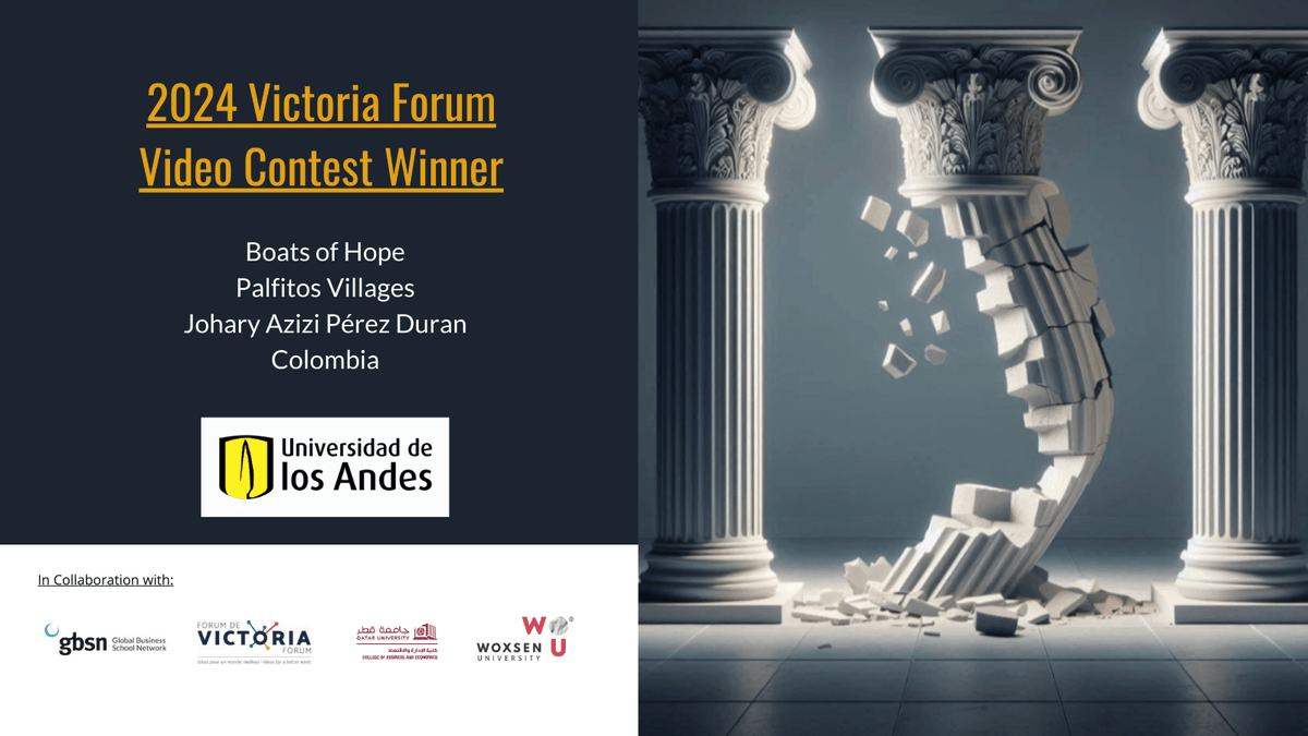 GBSN (@gbsnonline) on Twitter photo We're thrilled to announce the Victoria Forum Video Contest winner! Congrats to Boats of Hope from <a href="/Uniandes/">Uniandes</a> for their storytelling and powerful message. Thank you to everyone who participated, and a special thank you to our partners <a href="/Victoria_Forum/">Victoria Forum</a>, <a href="/QatarUniversity/">جامعة قطر</a>, and <a href="/Woxsen/">Woxsen University</a> We're thrilled to announce the Victoria Forum Video Contest winner! Congrats to Boats of Hope from <a href="/Uniandes/">Uniandes</a> for their storytelling and powerful message. Thank you to everyone who participated, and a special thank you to our partners <a href="/Victoria_Forum/">Victoria Forum</a>, <a href="/QatarUniversity/">جامعة قطر</a>, and <a href="/Woxsen/">Woxsen University</a>