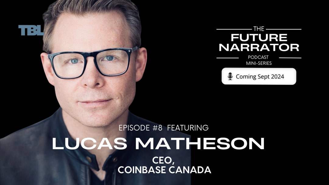 "The world of leadership is moving to a decentralized structure where leaders are starting to empower people to make decisions.” 
Hear “Transforming Financial Systems: Lucas Matheson on the Future of Digital Assets” on The Business Leadership Podcast this fall. #FutureNarrator