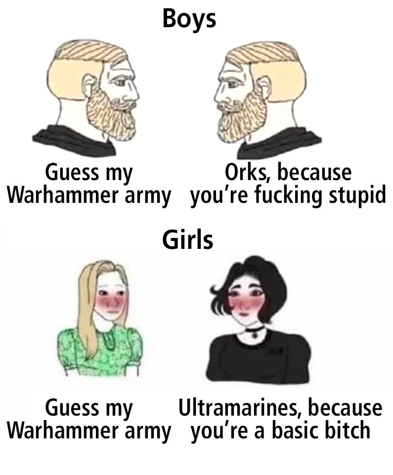 Probably my most favorite 40k meme ever.