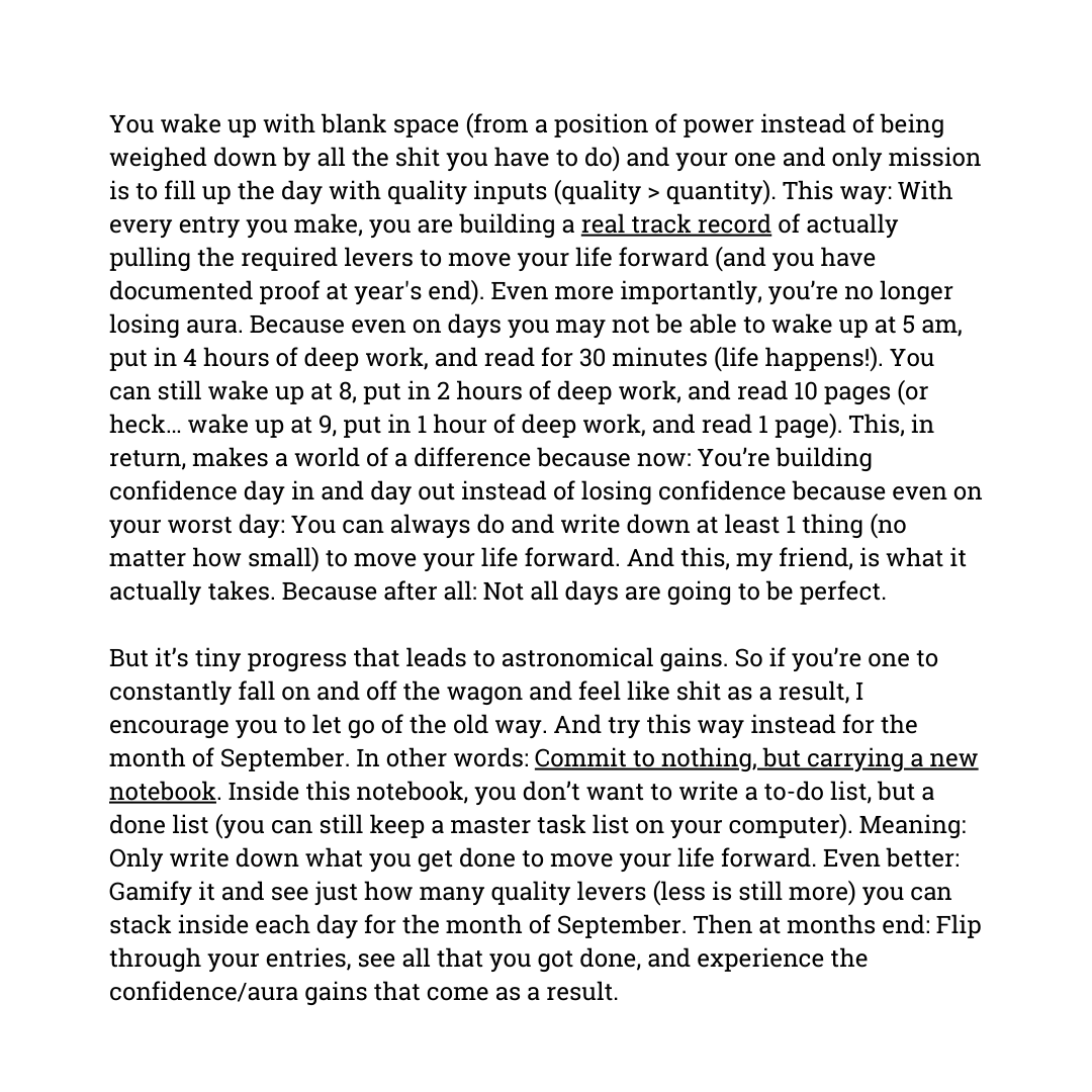 Self improvement is killing your aura (do this instead)