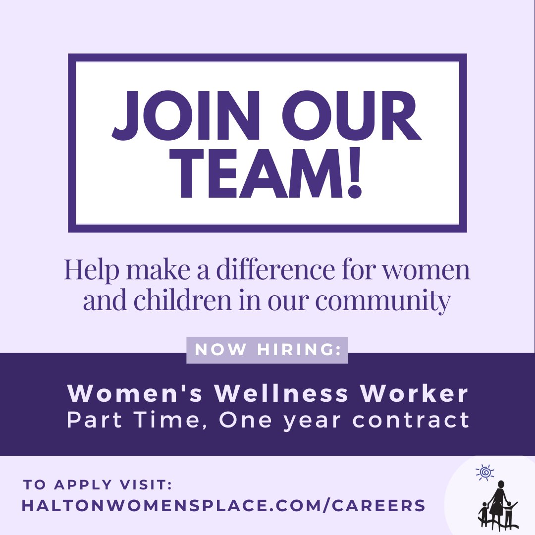 Passionate about supporting women’s wellness? We’re hiring a Part-Time Women’s Wellness Worker in Burlington, ON! Join us in making a difference. 💜 ow.ly/cLV750T6RCC